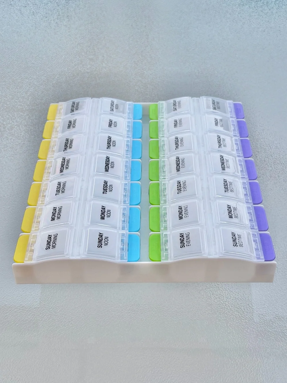 Ezy Dose Medtime Planner 7-Day Weekly/Push-Button Pill Organizer